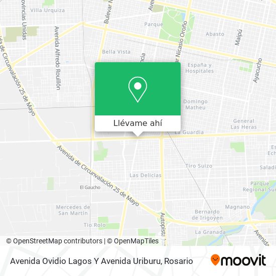 Mapa de Avenida Ovidio Lagos Y Avenida Uriburu