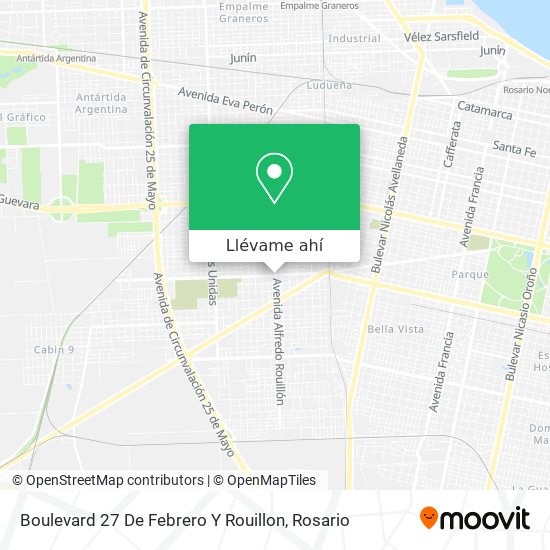Mapa de Boulevard 27 De Febrero Y Rouillon