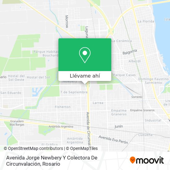 Mapa de Avenida Jorge Newbery Y Colectora De Circunvalación