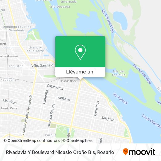 Mapa de Rivadavia Y Boulevard Nicasio Oroño Bis