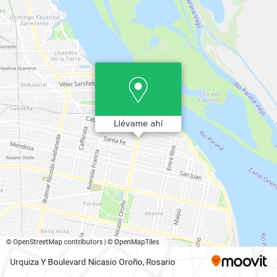 Mapa de Urquiza Y Boulevard Nicasio Oroño