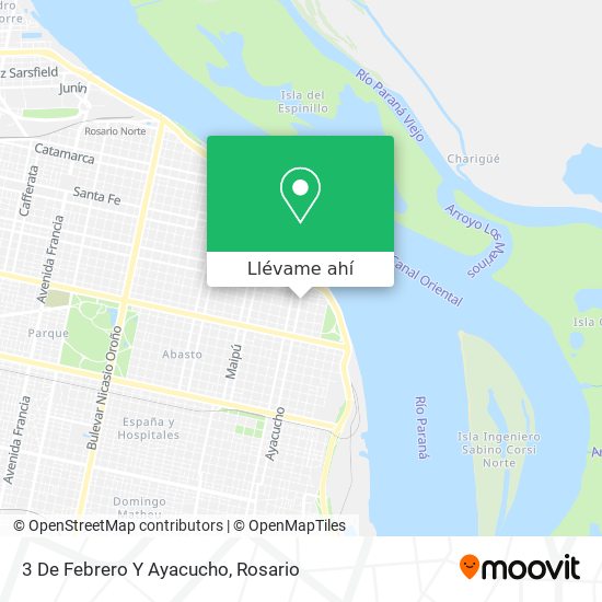 Mapa de 3 De Febrero Y Ayacucho