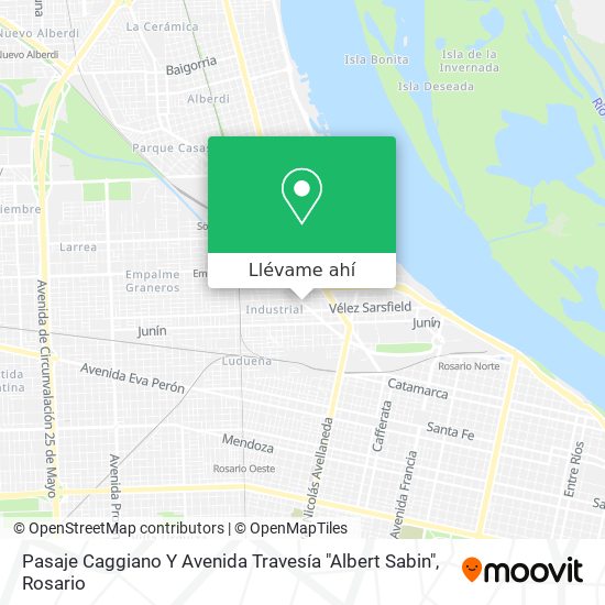 Mapa de Pasaje Caggiano Y Avenida Travesía "Albert Sabin"