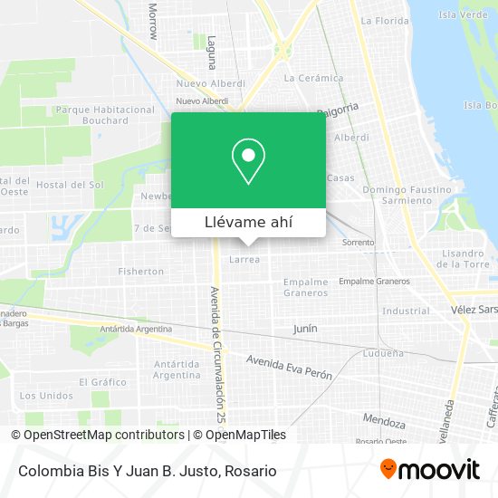 Mapa de Colombia Bis Y Juan B. Justo