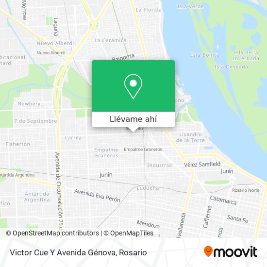 Mapa de Victor Cue Y Avenida Génova