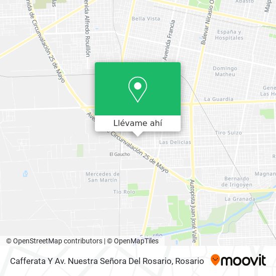 Mapa de Cafferata Y Av. Nuestra Señora Del Rosario