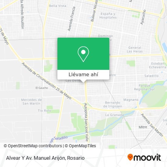 Mapa de Alvear Y Av. Manuel Arijón