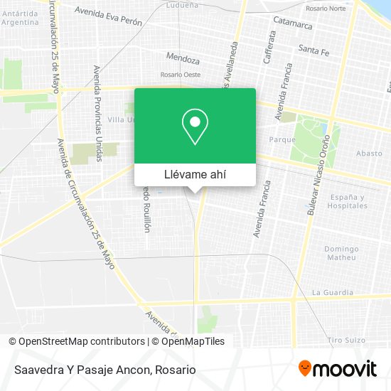 Mapa de Saavedra Y Pasaje Ancon