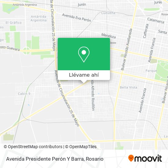 Mapa de Avenida Presidente Perón Y Barra