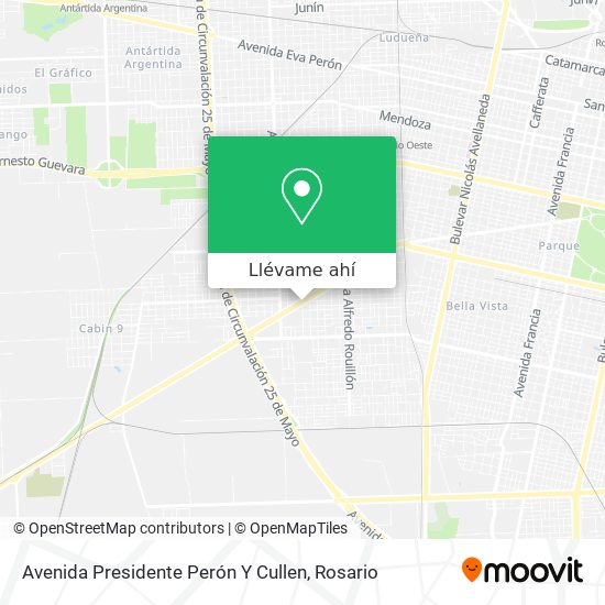 Mapa de Avenida Presidente Perón Y Cullen