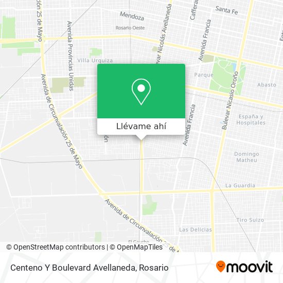 Mapa de Centeno Y Boulevard Avellaneda