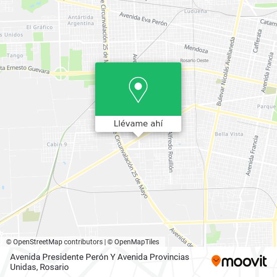 Mapa de Avenida Presidente Perón Y Avenida Provincias Unidas
