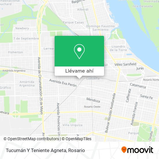 Mapa de Tucumán Y Teniente Agneta