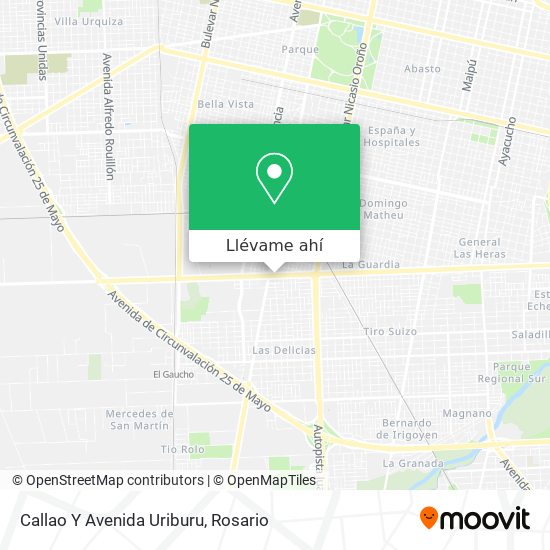 Mapa de Callao Y Avenida Uriburu