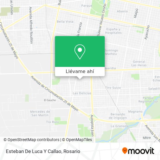 Mapa de Esteban De Luca Y Callao