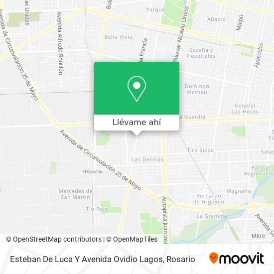 Mapa de Esteban De Luca Y Avenida Ovidio Lagos