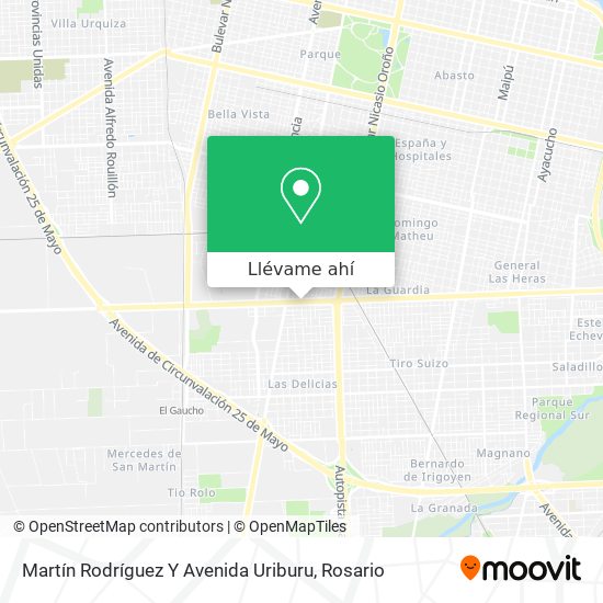 Mapa de Martín Rodríguez Y Avenida Uriburu