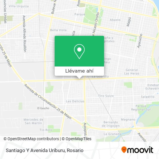 Mapa de Santiago Y Avenida Uriburu