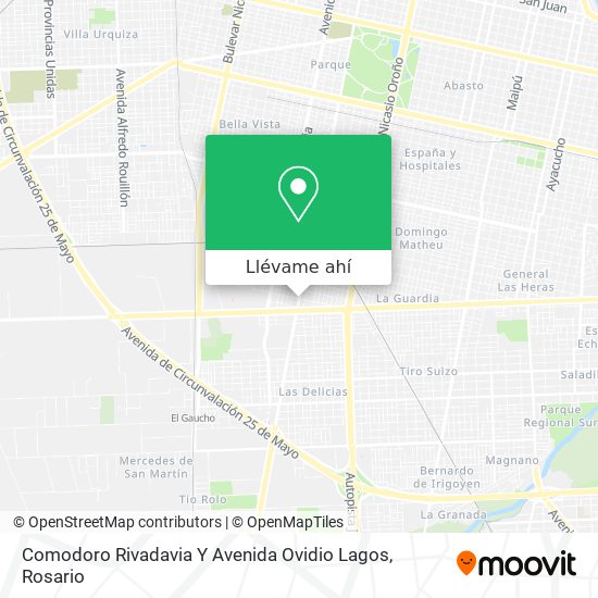 Mapa de Comodoro Rivadavia Y Avenida Ovidio Lagos