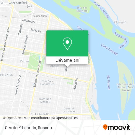 Mapa de Cerrito Y Laprida