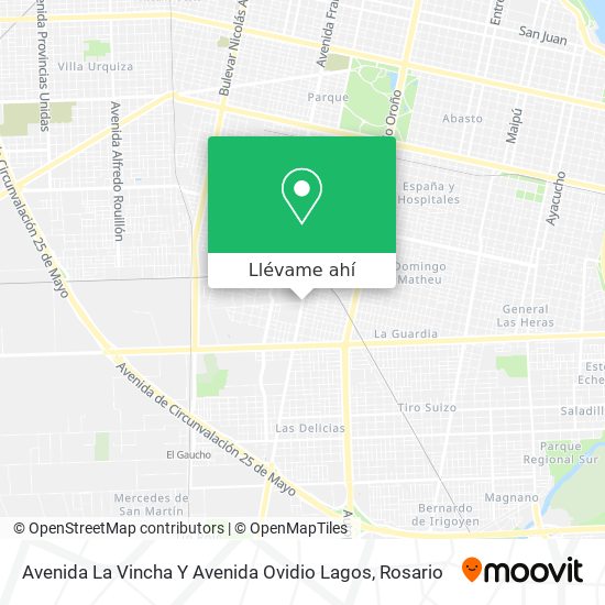 Mapa de Avenida La Vincha Y Avenida Ovidio Lagos