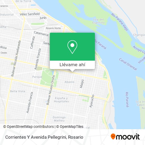 Mapa de Corrientes Y Avenida Pellegrini