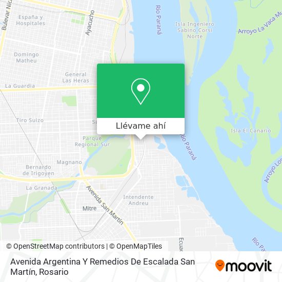 Mapa de Avenida Argentina Y Remedios De Escalada San Martín