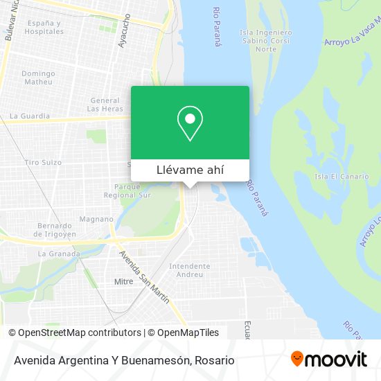 Mapa de Avenida Argentina Y Buenamesón