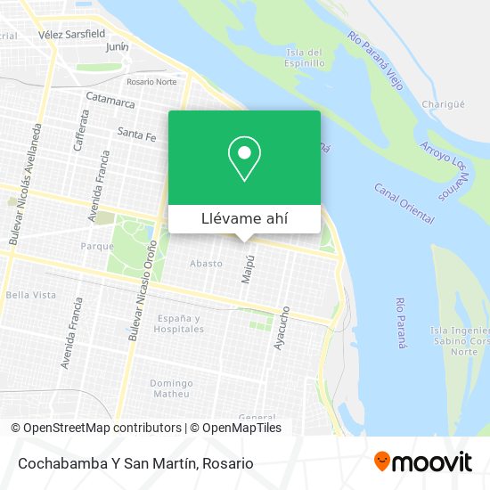 Mapa de Cochabamba Y San Martín