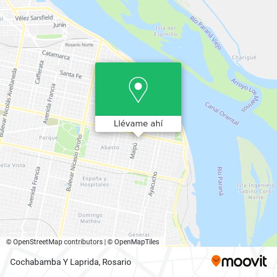 Mapa de Cochabamba Y Laprida