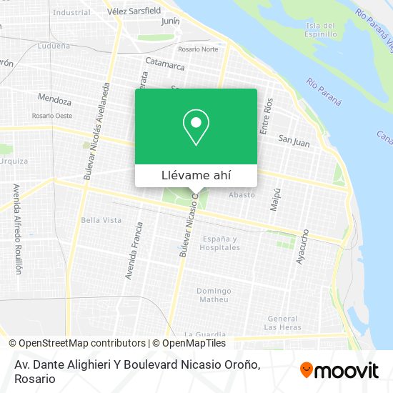 Mapa de Av. Dante Alighieri Y Boulevard Nicasio Oroño