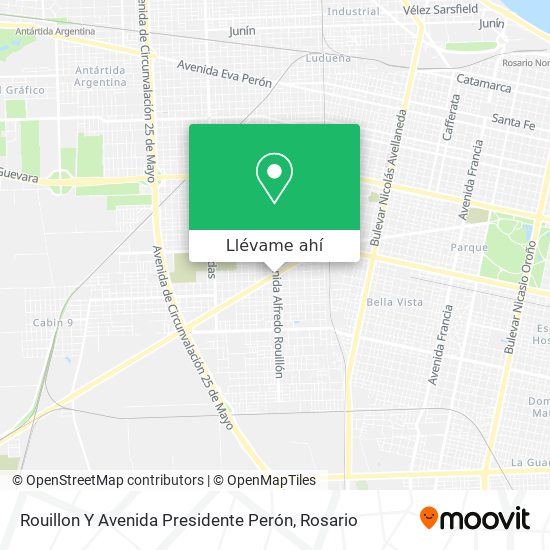 Mapa de Rouillon Y Avenida Presidente Perón