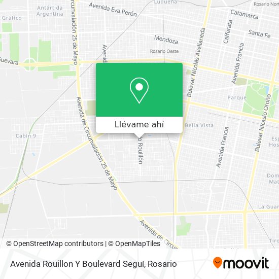 Mapa de Avenida Rouillon Y Boulevard Seguí