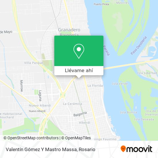 Mapa de Valentín Gómez Y Mastro Massa