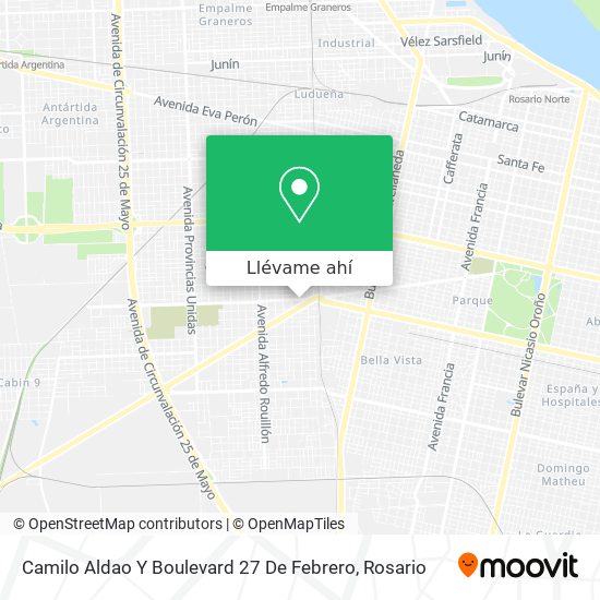 Mapa de Camilo Aldao Y Boulevard 27 De Febrero