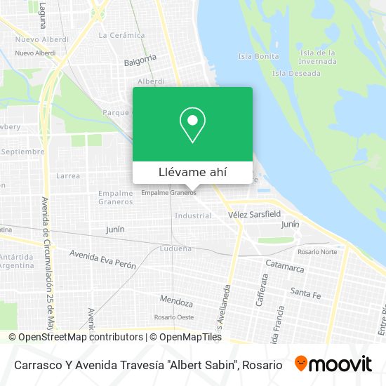 Mapa de Carrasco Y Avenida Travesía "Albert Sabin"
