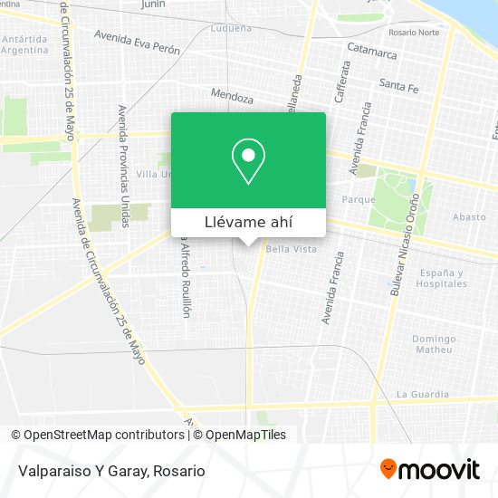 Mapa de Valparaiso Y Garay