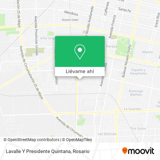 Mapa de Lavalle Y Presidente Quintana