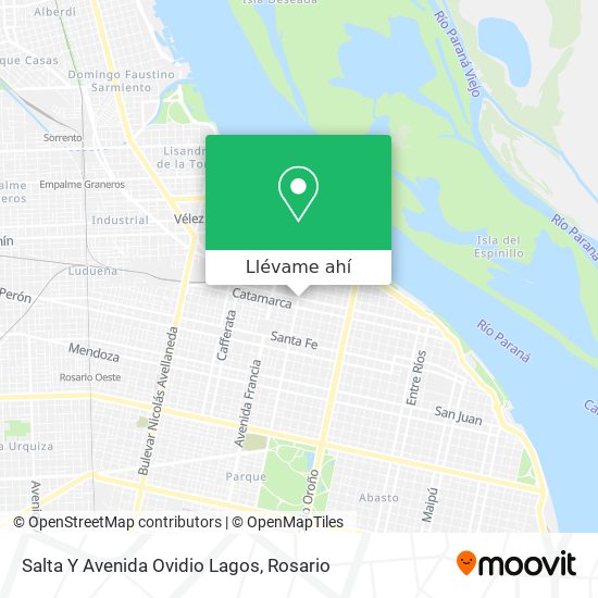 Mapa de Salta Y Avenida Ovidio Lagos