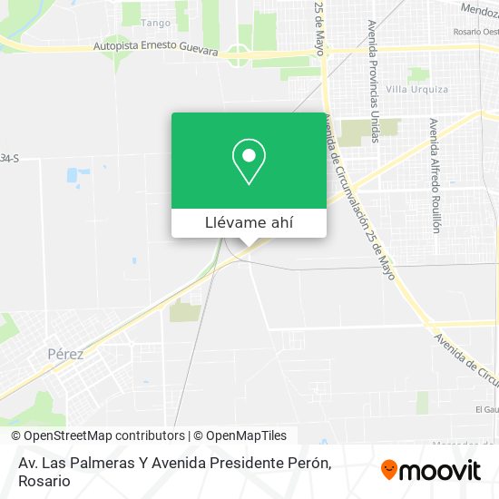Mapa de Av. Las Palmeras Y Avenida Presidente Perón