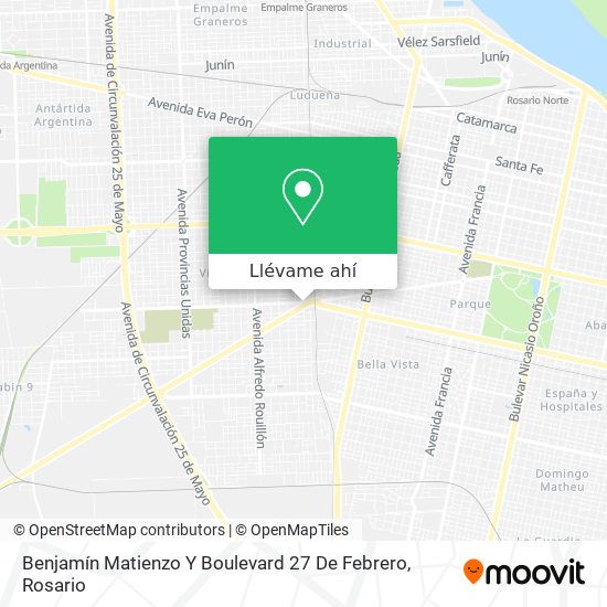 Mapa de Benjamín Matienzo Y Boulevard 27 De Febrero