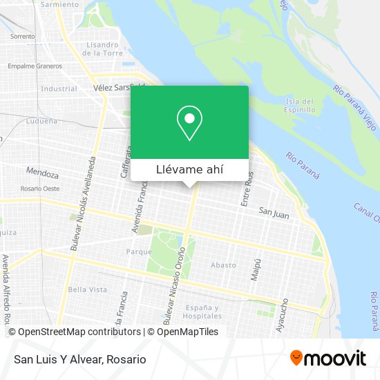 Mapa de San Luis Y Alvear