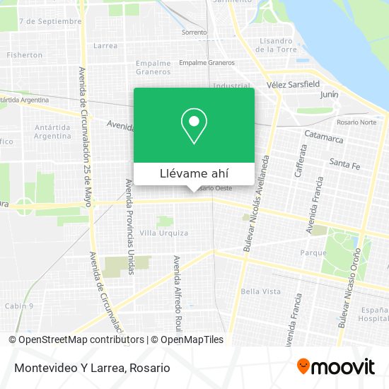 Mapa de Montevideo Y Larrea