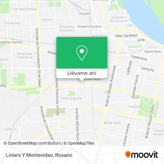 Mapa de Liniers Y Montevideo