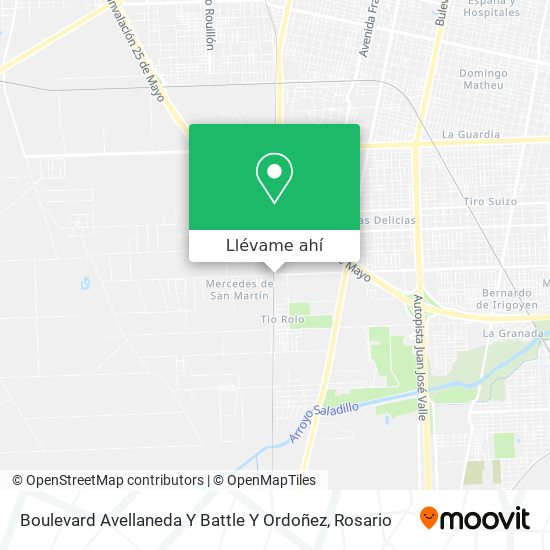 Mapa de Boulevard Avellaneda Y Battle Y Ordoñez