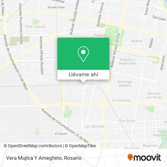 Mapa de Vera Mujíca Y Ameghino