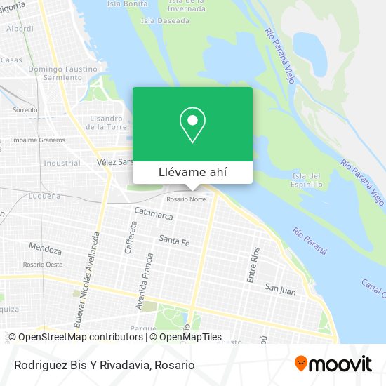 Mapa de Rodriguez Bis Y Rivadavia
