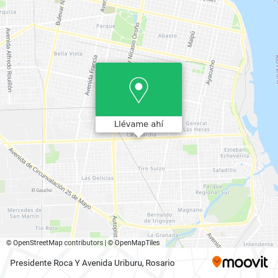 Mapa de Presidente Roca Y Avenida Uriburu