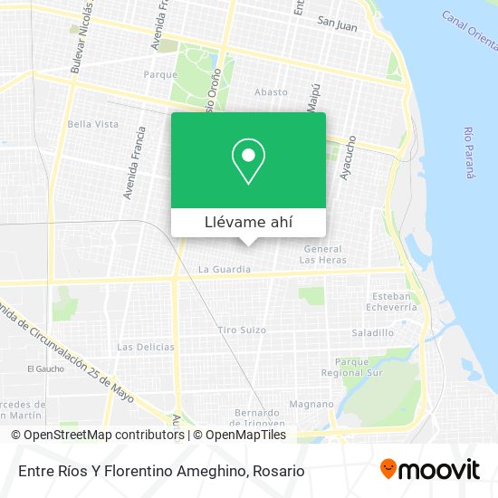 Mapa de Entre Ríos Y Florentino Ameghino