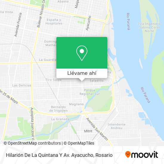 Mapa de Hilarión De La Quintana Y Av. Ayacucho